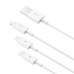 Baseus Superior Series 3-in-1 Fast Charging Data Cable White